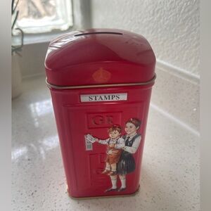 London Tin Coin Jar Collectible